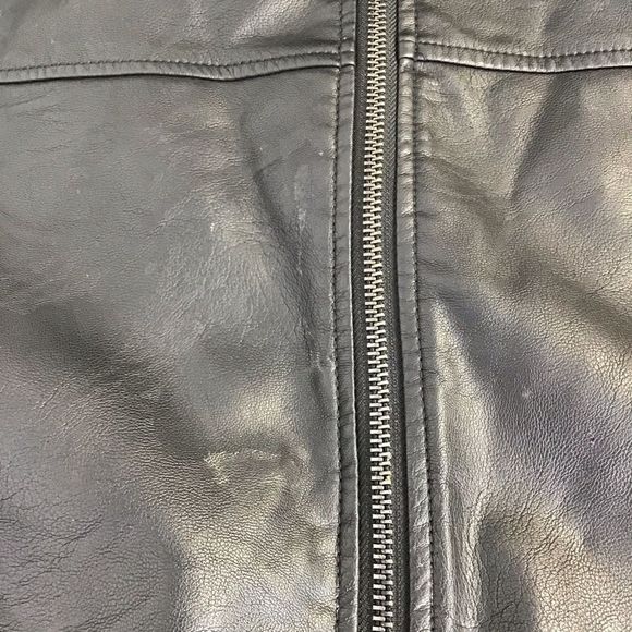 New Tommy Hilfiger Faux Leather Bomber Jacket - Picture 7 of 12